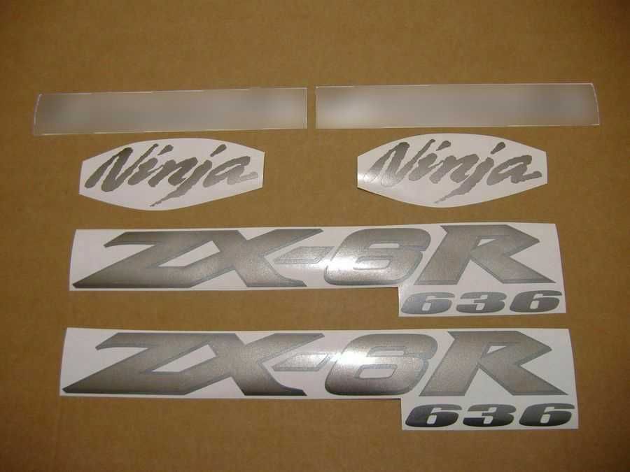 Стикери Kawasaki ZX-6R Ninja 2002-2004 лепенки кавазаки 600 зх6р zx6r