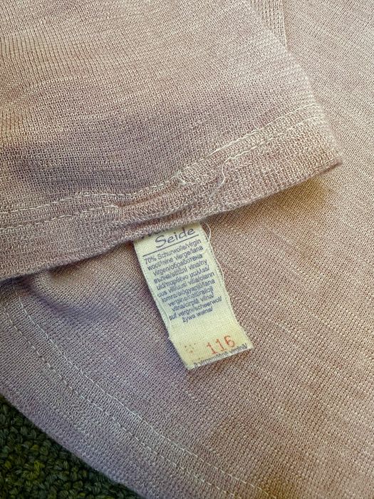 Bluza Cosilana, marimea 116, roz pudra, lana si matase