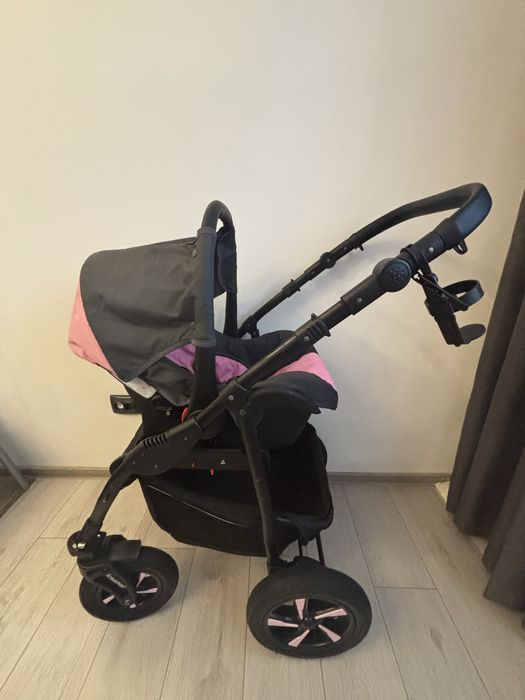 Cărucior 3 în 1 – landou + parte sport + scoică auto