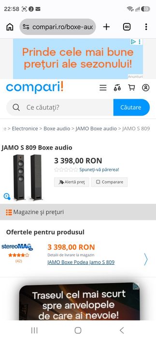 Boxe 9.1 sau 7.1 Jamo HCS 809 cu subwoofer activ si boxe Dolby Atmos