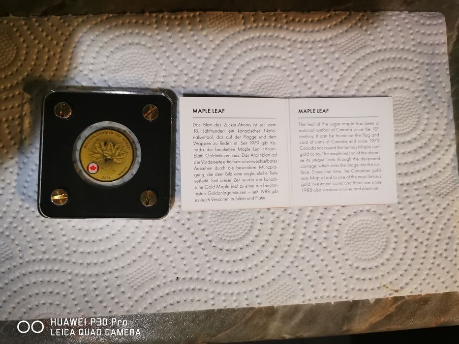 Златна монета за колекционери, подарък или просто за сувенир!