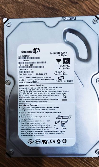 Жёсткие диски HDD SATA, IDE 3.5'