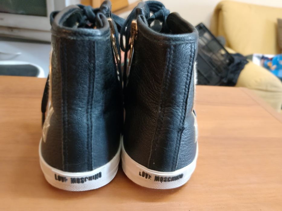 Елегантни  спортни боти LOVEMOSCHINO  естeствена кожа