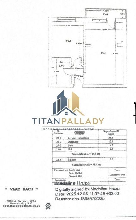 MUTARE RAPIDA / 2cam / FINALIZAT / Parcare Inclusa / Titan-Pallady