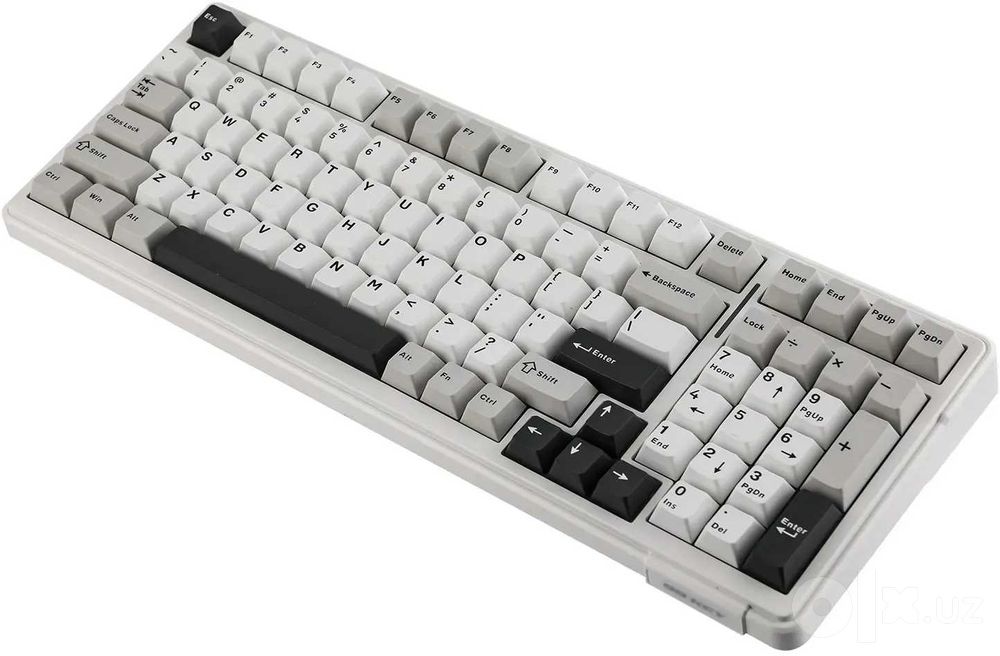 - Клавиатура механическая беспроводная AULA F99 Grey-White-Dark Grey