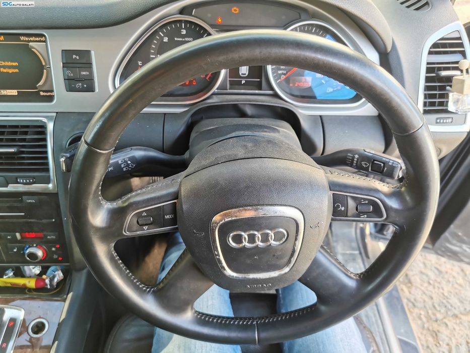 Volan Piele 4 Spite cu Comenzi FARA Airbag Audi Q7 4L 2007 - 2015 [K7144]