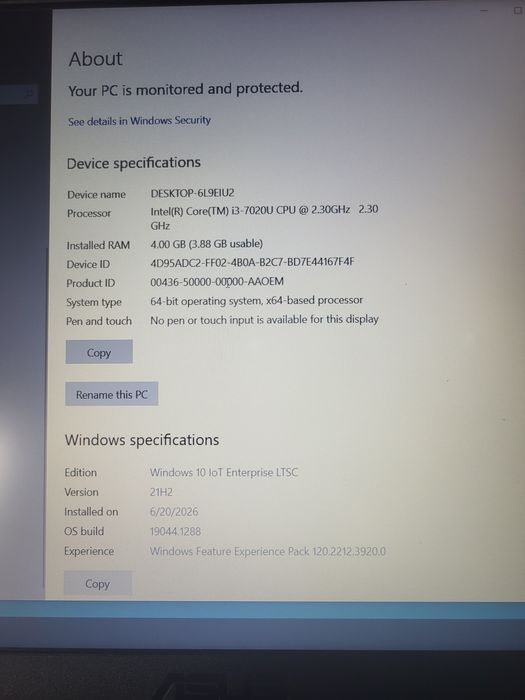 Ноутбук ASUS X543UB, рабочий