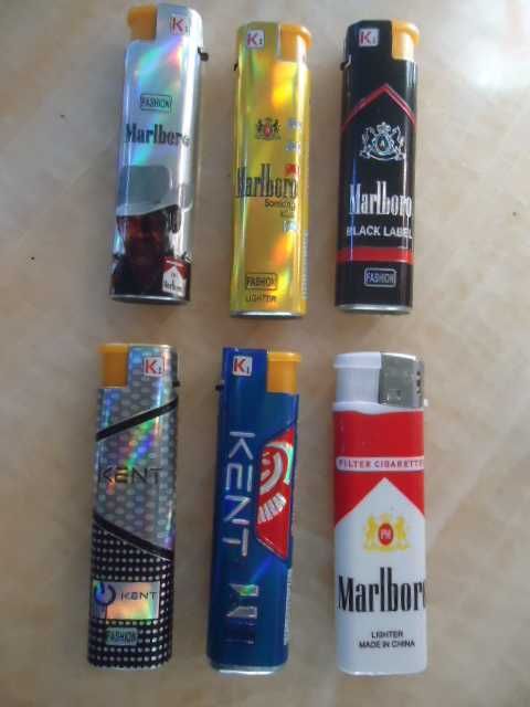 Marlboro -Kent 6 бр запалки метални.