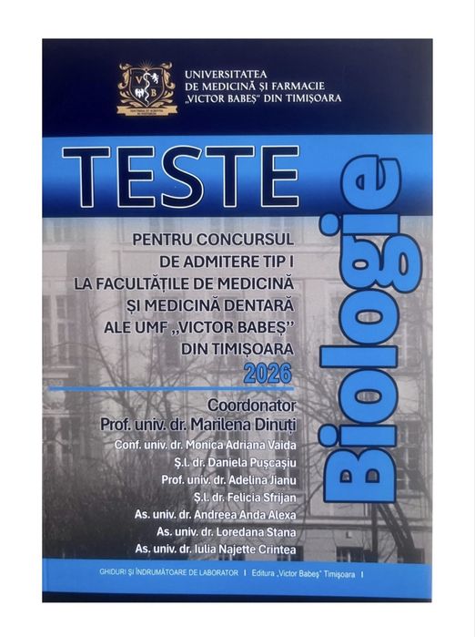 PDF carte bio/ chimie admitere UMFT 2026+o tona de notite+flascharduri