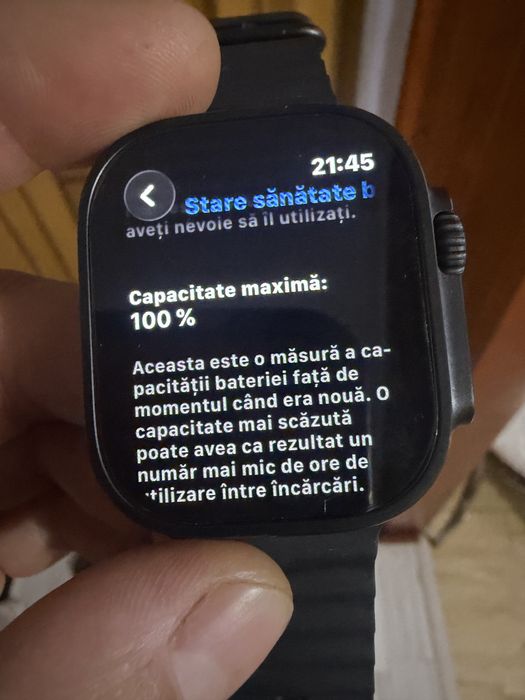Apple Watch Ultra 3, GPS + Cellular, Carcasa Black Titanium 49mm, Black