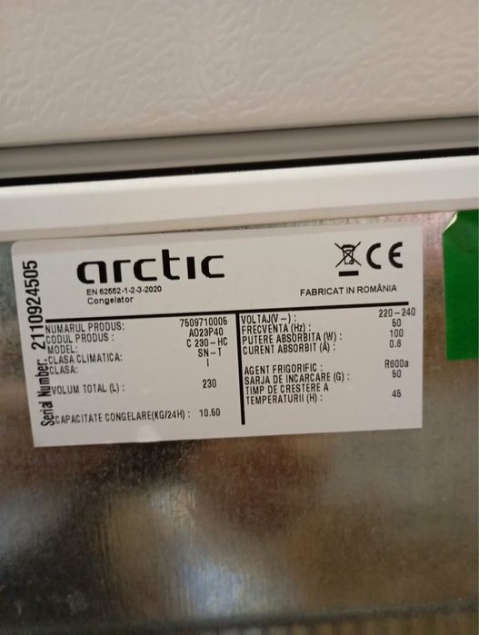 Lada frigorifica Arctic 230l