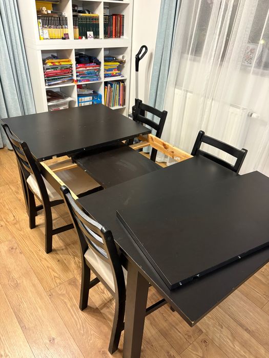 Masa extensibila ikea si 4 scaune