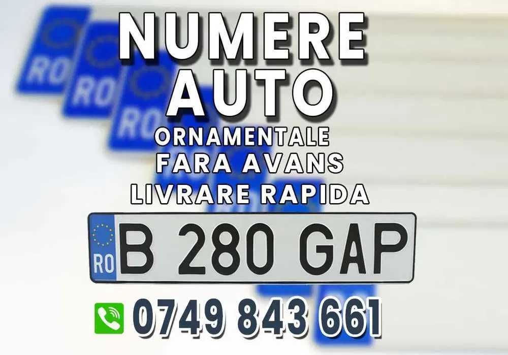 Numere auto / placute auto ornamentale / placute inmatriculare