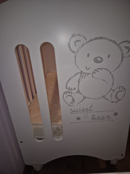 MICUNA Дървено детско легло Sweet Bear 60/120 см