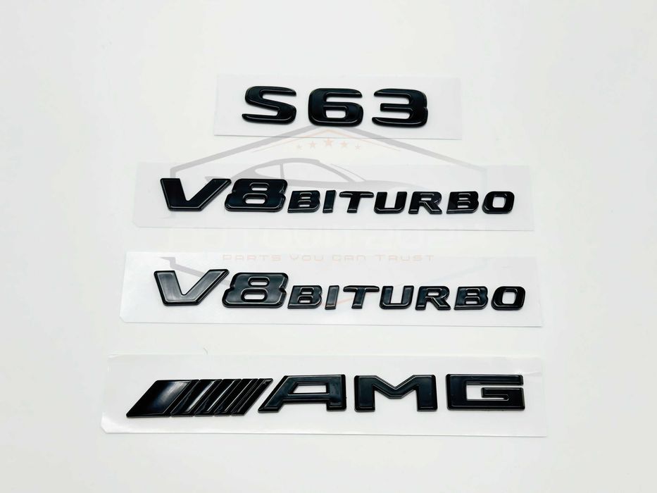 Mercedes надписи емблема s63 v8 biturbo amg