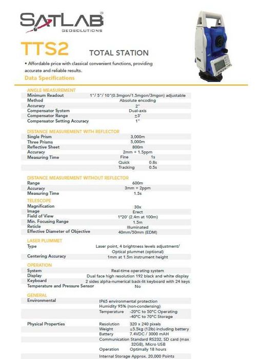Statie totala Titan Tts2