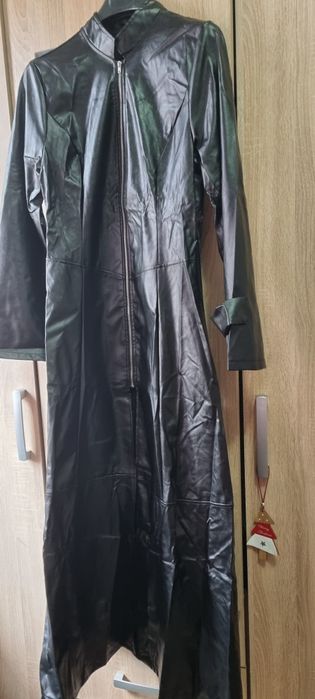 Rochie sarafan piele ecologica