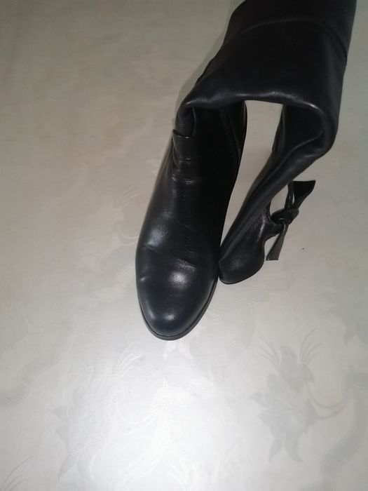 Сапоги осенние кожанные