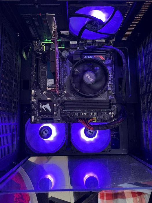 Kit AM4 placa de baza Gigabyte B450 AORUS M + cpu AMD Ryzen 5 1600