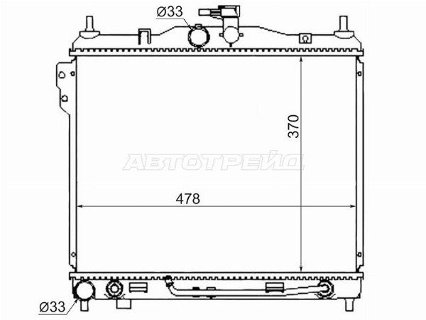 Радиатор Hyundai Getz
