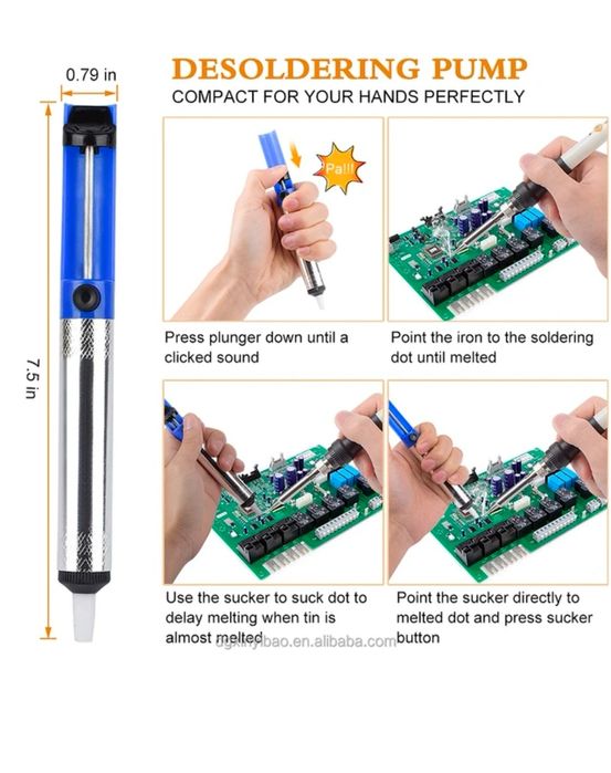 Професионален поялник 80W с електронно регулиране на температурата