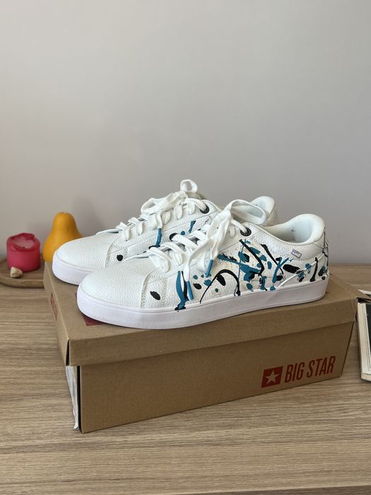 Custom Обувки черно-синьо