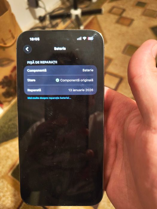 Baterie originala noua calibrabila iPhone 12 13 14 15 16 Pro Plus Max