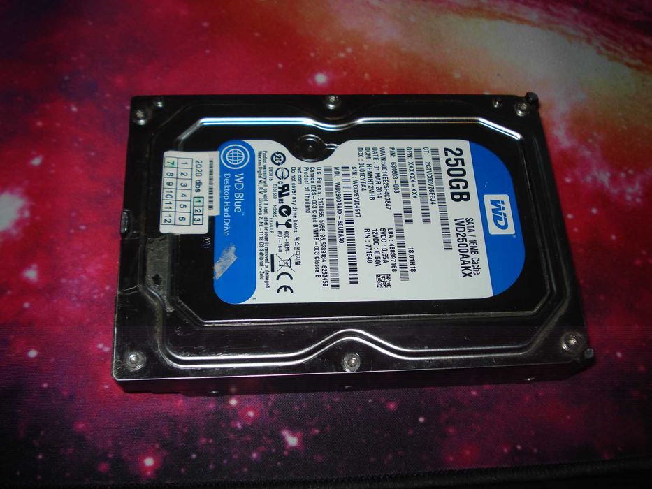 Hard disk calculator 3.5" WD2500AAKX 250gb sata stare perfecta