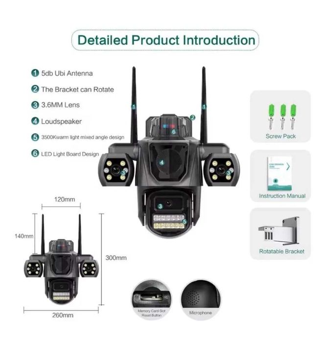 ICSEE WIFI KAMERA 3 kamera уличная камера видеонаблюден