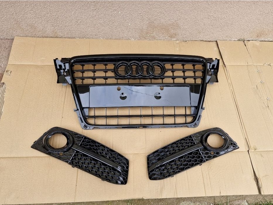 Grila grile Audi A4 B8 NOI 2008-2012 Negru Lucios