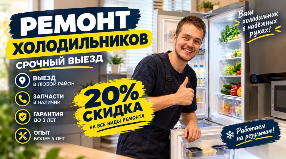 Ремонт холодильников в Астане на дому