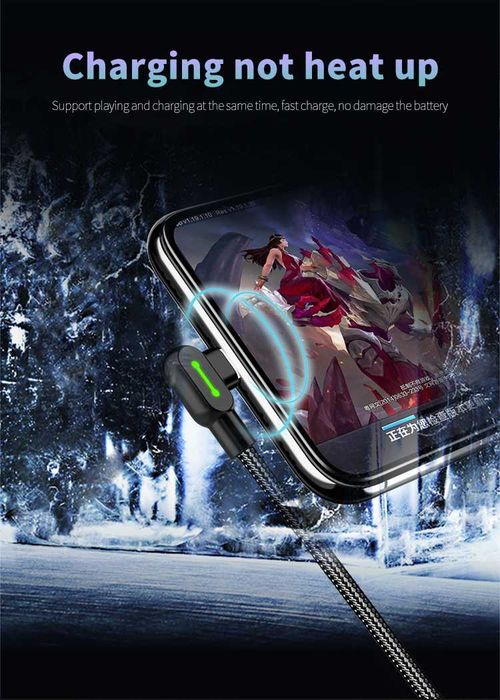 Cablu Usb Type C Fast Charge 2m 3m iPad Samsung Huawei angular 90°