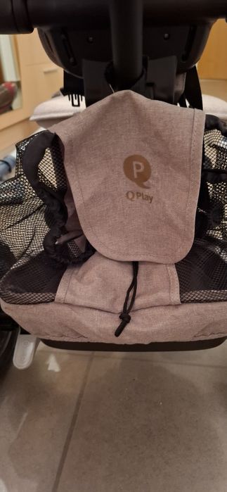 Tricicleta Qplay Rito Deluxe gri, pliabila