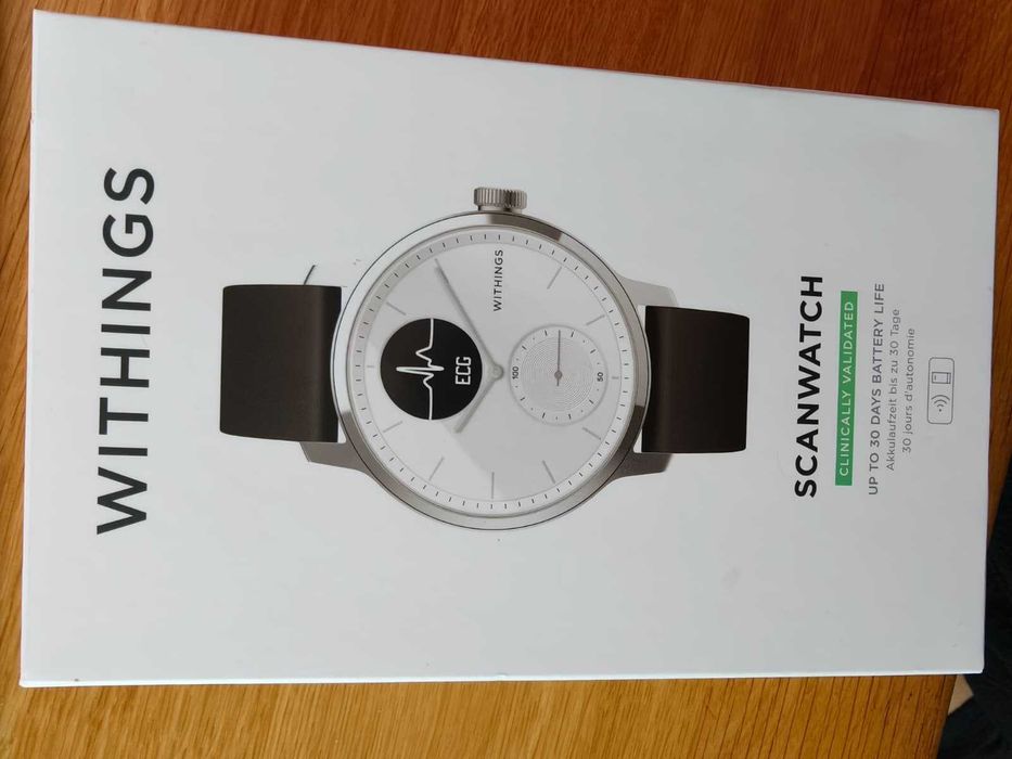 Smartwatch Withings Scanwatch, 42 mm, Negru