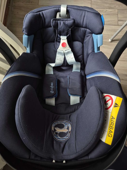 Scoica/scaun auto CYBEX Aton 5 520000163, 3 puncte, 0-13kg, bleumarin-negru+husa vara