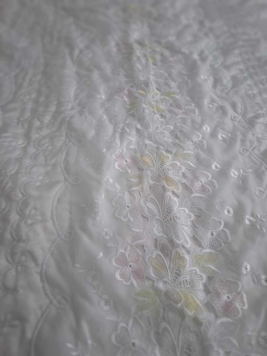 Кувертюра/Шалте за спалня с къдрици 3 части