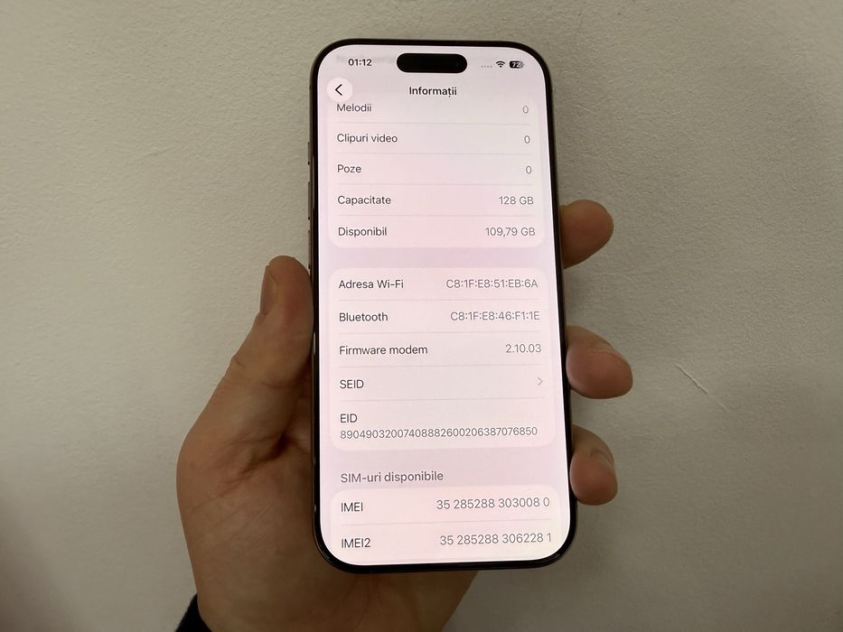Iphone 16 Pro, 128 gb, Desert Titanium, cu bypass
