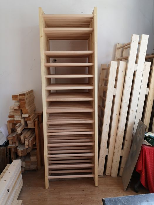 Spalier gimnastica cu 12 trepte, 200/80cm, lacuit