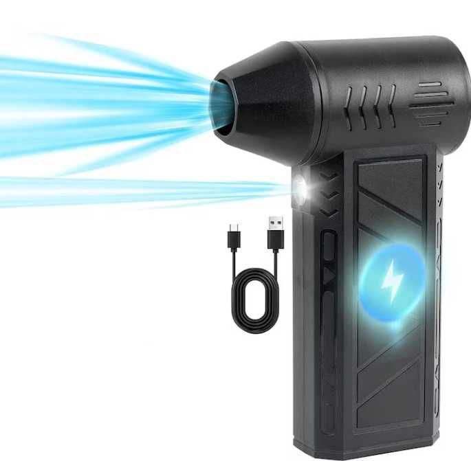 Вентилатор за разпалване на огън, почистване на прах, и сушене