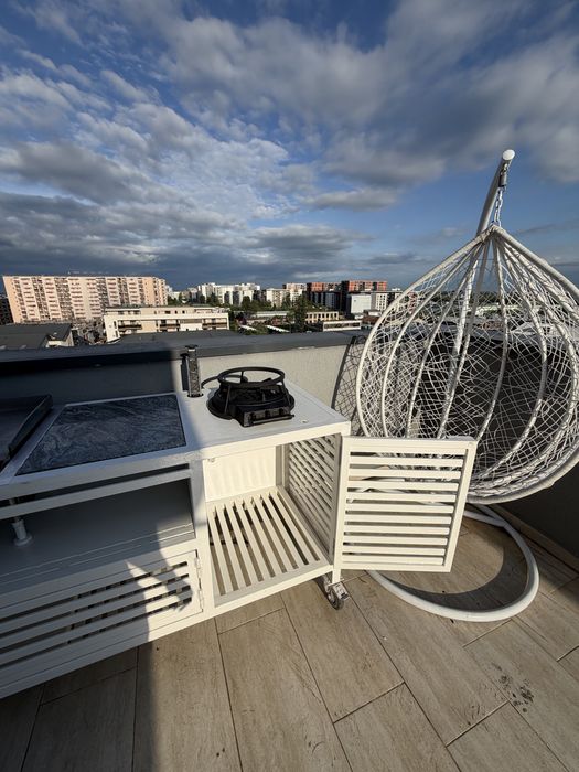 Gratar exterior PREMIUM - Bucatarie de vara 4m - PRET NEGOCIABIL – structură metalică (fier) – complet echipat