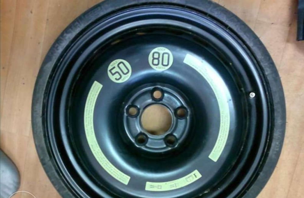 резервна гума патерица сгъваема 15,16,17,18, 19цола за мерцедес и ауди