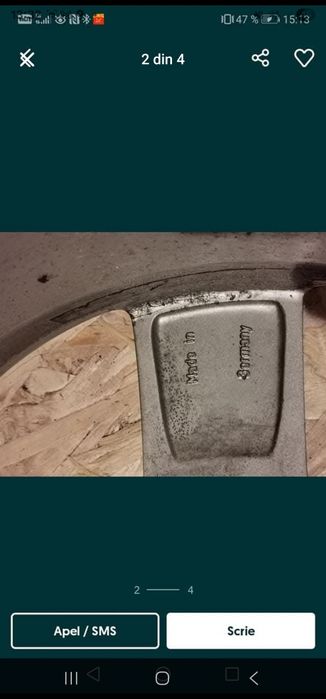 Vand Jante originale Audi (made in Germany) cu capace incluse
7.5Jx19H