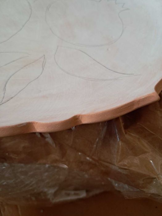 мастер класс роспись лягана фигурная тарелка 28 см