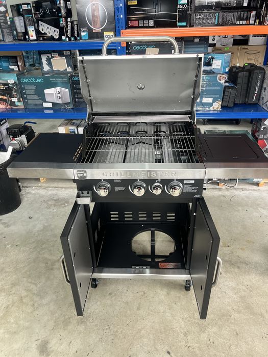 Барбекю на газ с мощност 14,4 киловата Grillmeister / Газово барбекю от инокс