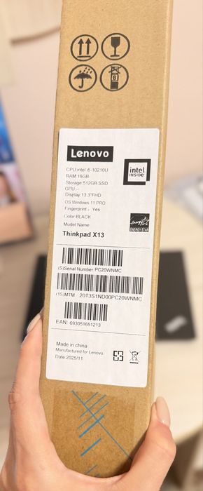 Thinkpad 13X покупала в январе 2026 году