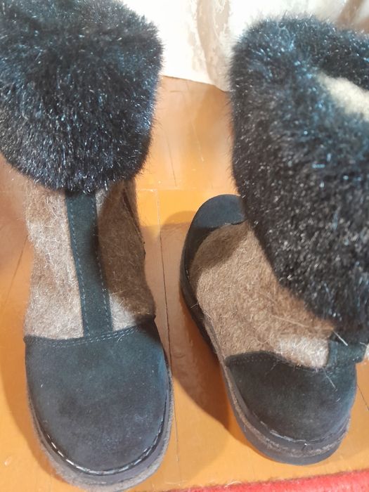 Сапоги  валашки войлочные