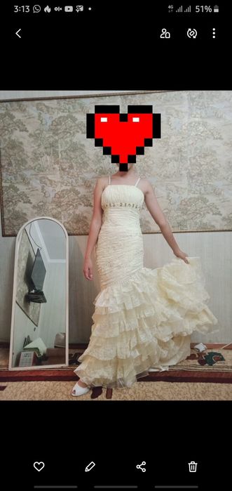 Платье свадебное,