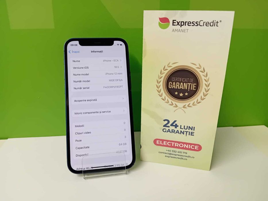 Apple iPhone 12 Mini  [B.62322 - Tatarasi] Garantie 2 ani - 800 lei!