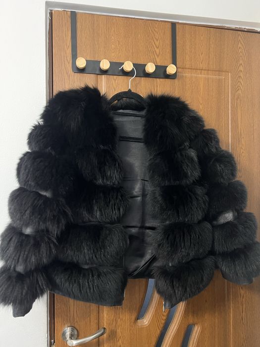 Haina blana de vulpe neagra S-M