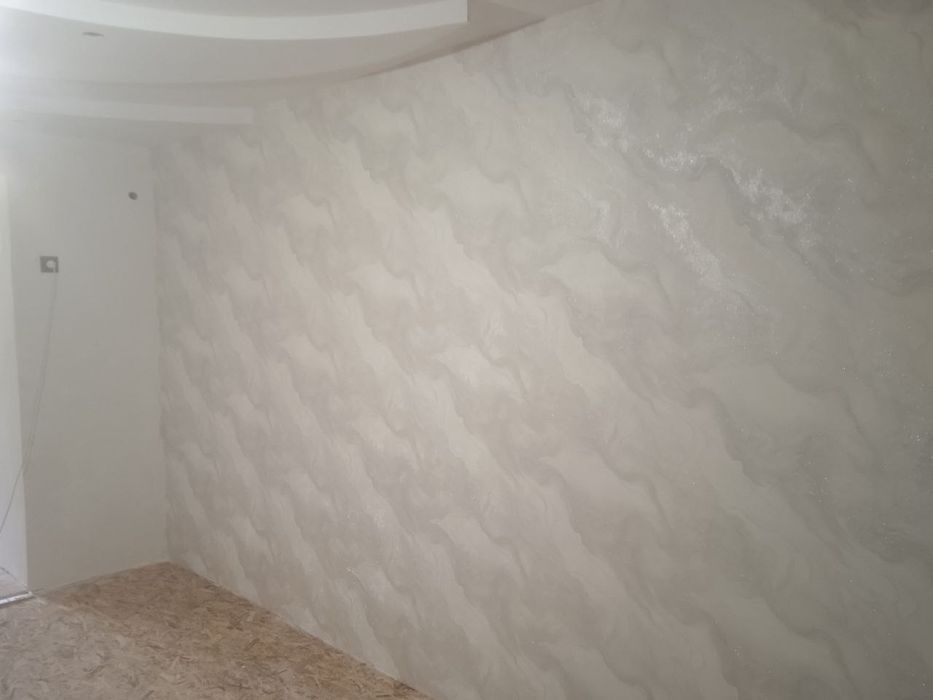 Обой епиштириш поклейка обойев эмуляция ламинат oboy